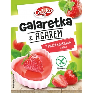 Galaretka z agarem o smaku truskawkowym